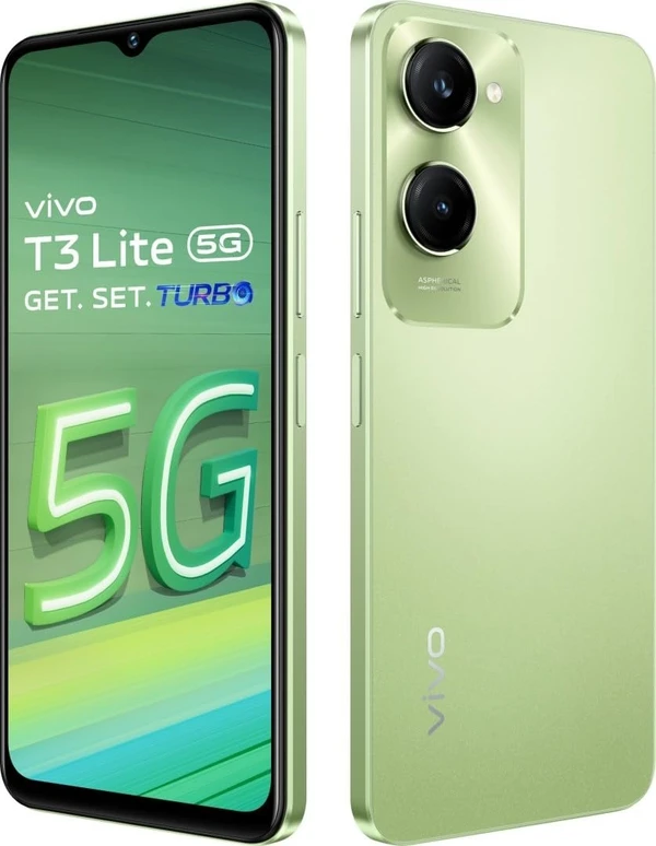 Vivo T3 Lite 5G Smartphone (Vibrant Green, 6GB RAM, 128GB Storage)