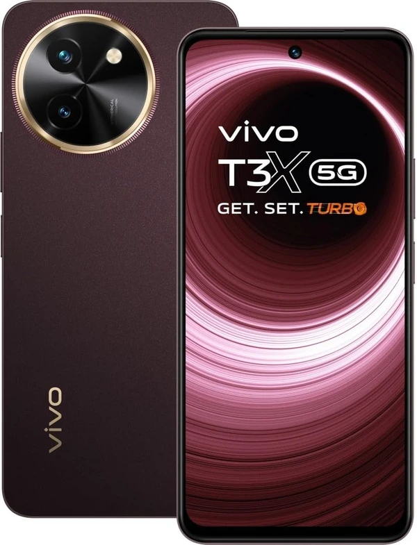 vivo T3x 5G (Crimson Bliss, 128 GB)  (6 GB RAM) - Crimson Bliss, 6+128