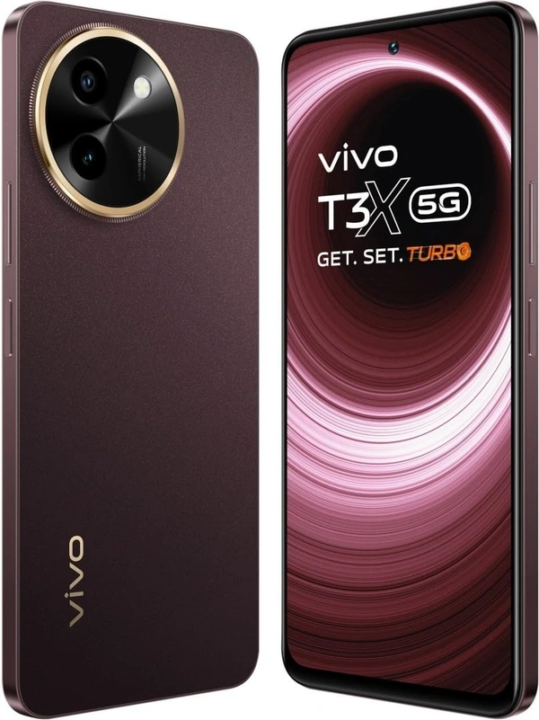 vivo T3x 5G (Crimson Bliss, 128 GB)  (4 GB RAM) - Crimson Bliss, 4+128