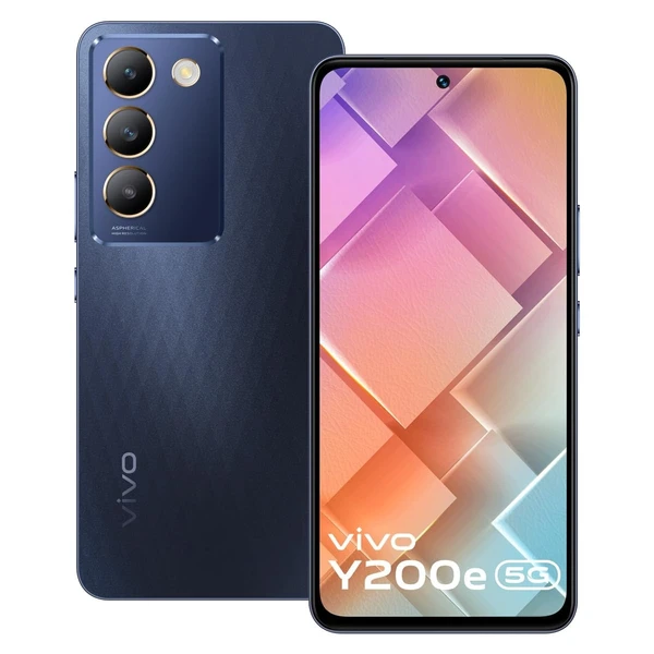 Vivo Y200e 5G (black diamond, 6GB RAM, 128GB Storage) - Black diamond, 6GB-128GB