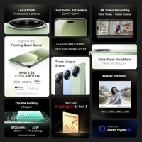 Xiaomi 14 CIVI (Matcha Green, 256 GB)  (8 GB RAM) - Matcha Green, 8+256