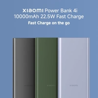 Xiaomi Power Bank 4i 10000mAh 22.5W Fast Charging PD | Power Delivery | QC 3.0|Type C Input & Output |Triple Output Ports - Black, Xiaomi Power Bank 4i 10000mAh 22.5W Fast Charging PD