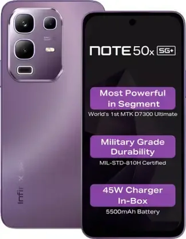 INFINIX NOTE 50X 5G+ (Purple  6GB +128GB ) - Purple, INFINIX NOTE 50X 5G+ (Purple  6GB +128GB )