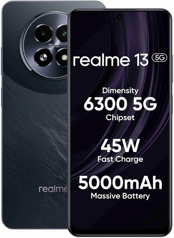 realme 13 5G (Dark Purple, 8GB RAM, 128GB Storage) - purple, 8+128