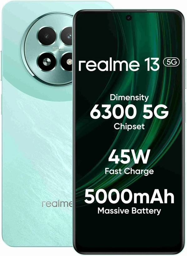 realme 13 5G (Speed Green, 8GB RAM, 128GB Storage)  - Green, 8+128