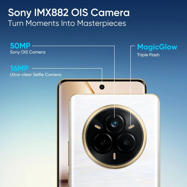 realme 14 Pro 5G (Pearl White, 256 GB)  (8 GB RAM) - Gray, 8+256