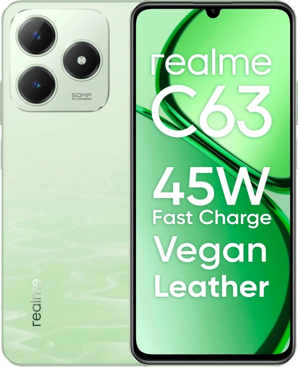 realme C63 (Jade Green, 64 GB)  (4 GB RAM) - Jade Green, 4+64