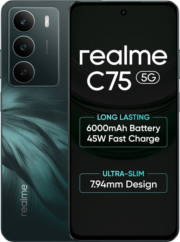 Realme C75 5G (Midnight Lily, 128 GB)  (4 GB RAM) - Midnight Lily, Realme C75 5G (Midnight Lily, 128 GB)  (4 GB RAM)