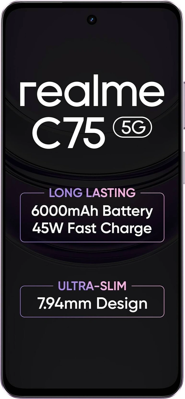 Realme C75 5G (Purple Blossom, 128 GB)  (6 GB RAM) - Purple Blossom, Realme C75 5G (Purple Blossom, 128 GB)  (6 GB RAM)
