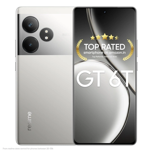 realme GT 6T 5G (Fluid Silver, 512 GB)  (12 GB RAM) - Fluid Silver, 12+512