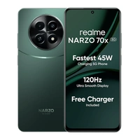 realme NARZO 70x 5G (Forest Green, 6GB RAM,128GB Storage| 120Hz Ultra Smooth Display | Dimensity 6100+ 6nm 5G | 50MP AI Camera | 45W Charger in The Box - green, 6+128