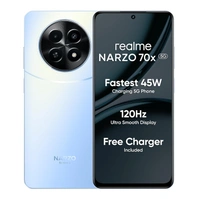 realme NARZO 70x 5G (Ice Blue, 8GB RAM,128GB Storage)|120Hz Ultra Smooth Display|Dimensity 6100+ 6nm 5G|50MP AI Camera|45W Charger in The Box - Blue, 8+128