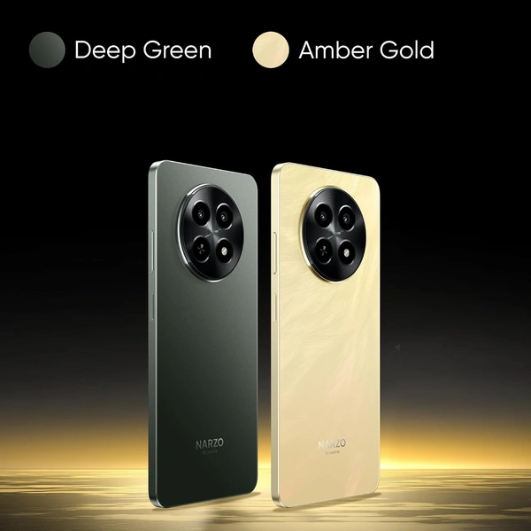 realme NARZO N65 5G (Amber Gold 4GB RAM, 128GB Storage) India's 1st D6300 5G Chipset | Ultra Slim Design | 120Hz Eye Comfort Display | 50MP AI Camera| Charger in The Box - Gold, 4+128