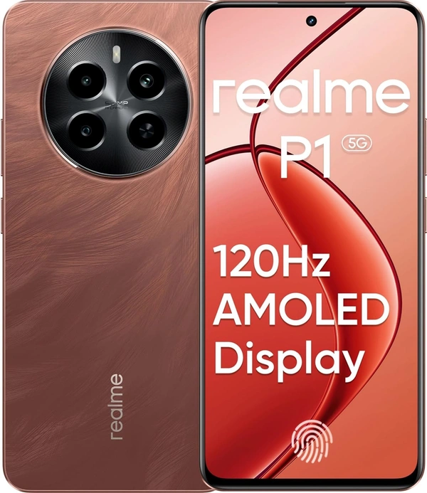 realme P1 5G (Phonix Red, 8GB RAM, 128GB Storage) - red, 8+128