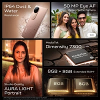 Vivo V40e 5G AI Smartphone (Mint Green, 8GB RAM+ 256GB Storage) - Mint Green, 8+256