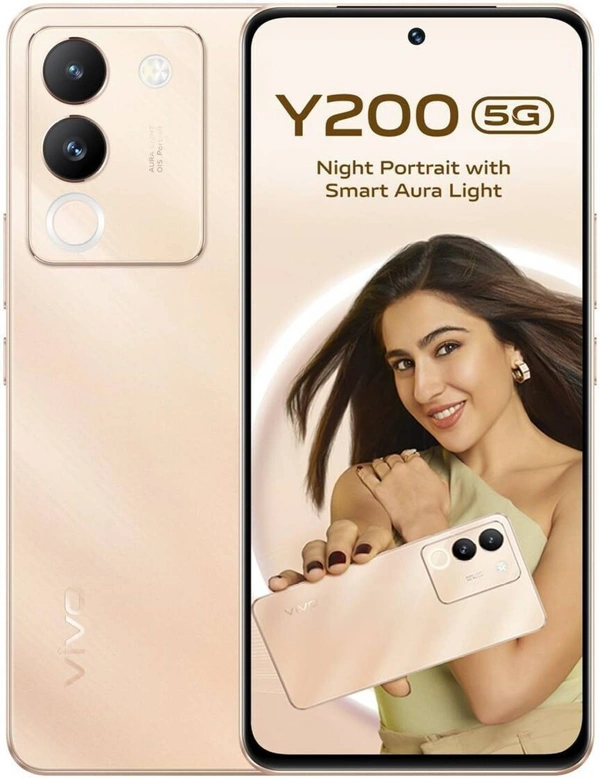 vivo Y200 5G (Desert Gold, 256 GB)  (8 GB RAM) - Desert Gold,, 8+256