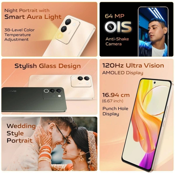 vivo Y200 5G (Jungle Green, 256 GB)  (8 GB RAM) - (Jungle Green, 8+256