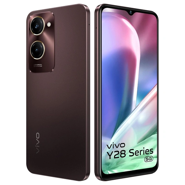 vivo Y28e 5G (Vintage Red, 4GB RAM, 128GB Storage) - Vintage Red, 4+128