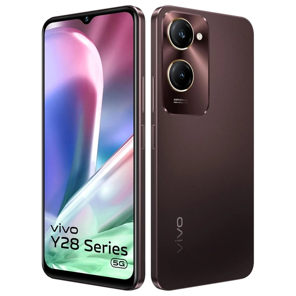 vivo Y28s 5G (Vintage Red, 4GB RAM, 128GB Storage) - Vintage Red, 4+128