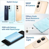 vivo Y29 5G (Titanium Gold, 128 GB)  (8 GB RAM) - Titanium Gold, 8+128