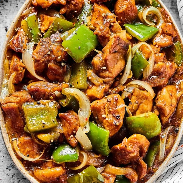 Black Pepper Chicken (Dry & Gravy) - dine in