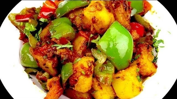 Aloo Shimla Mirch Curry - 