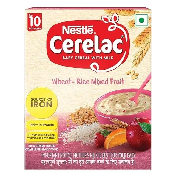 Cerelac wheat-rice mixed fruit (From 10 to 24 Months) - 350 gm - 300 gm