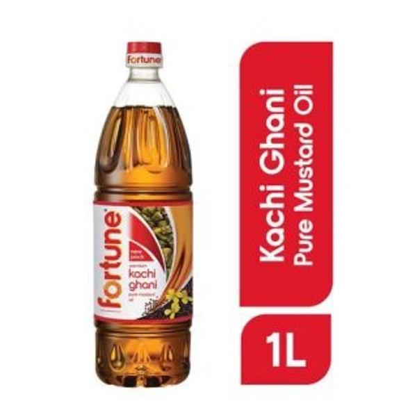 Fortune Premium Kachi Ghani Pure Mustard Oil @ 1 Liter - 1 Liter