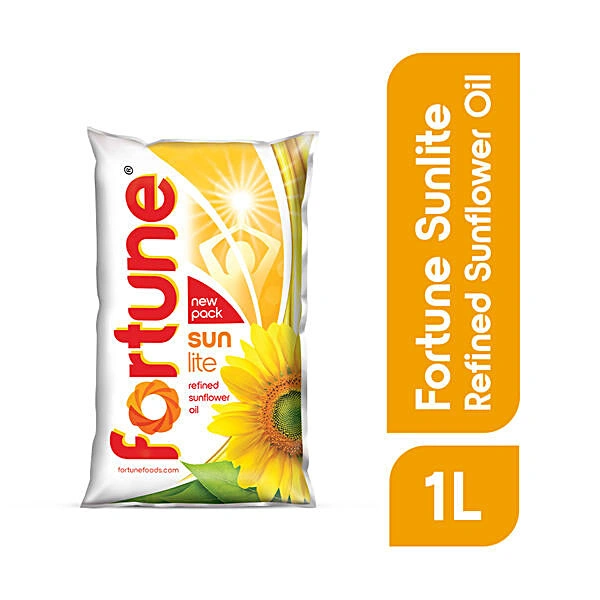 Fortune Sunlite Refined Sunflower Oil @ 1 Liter - 1 Liter