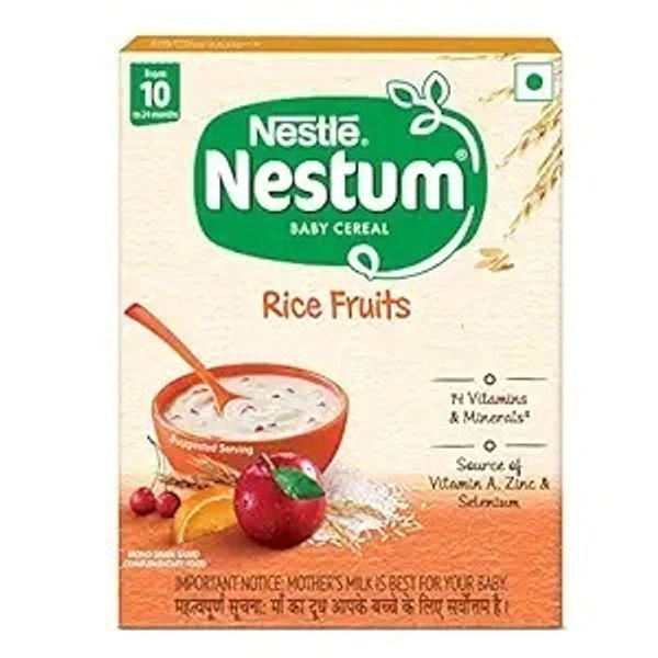 Nestle Nestun Baby Cereal - Rice Fruits (From 10 to 24 months) - 300g, - 300 gm