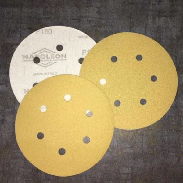 Napoleon Velcro Disc 5inch 5hole Yellow SCS - 60