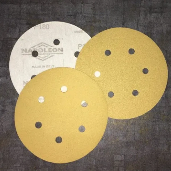Napoleon Velcro Disc 5inch 5hole Yellow SCS - 80