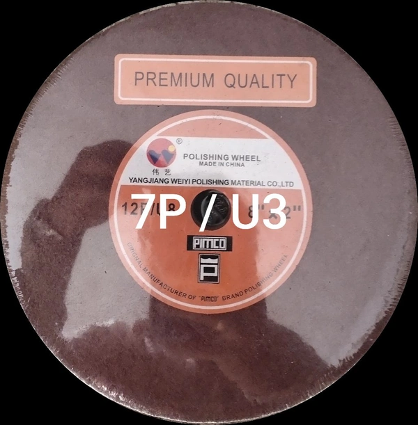 PIMCO NON WOVEN PIMCO BUFF WHEEL - 8X2 inch, U3 / 7P, Red Oxide