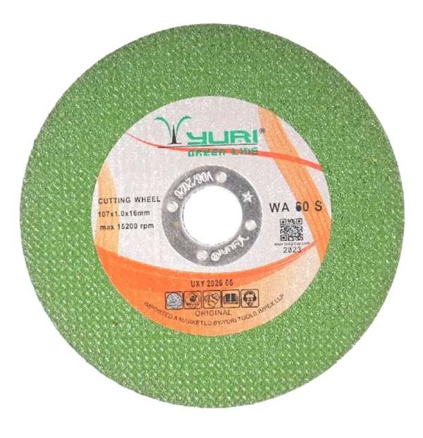 Yuri YURI GREENLINE SUPER THIN CUTTING WHEEL - Single, 4inch (107x1x16mm)