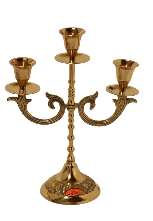 RSH C/Stend 444/3Candle Rsh - Hight-9.5", size-1, Wirdth-3.5", Cs444/3 Rsh, Weight-0.380gm