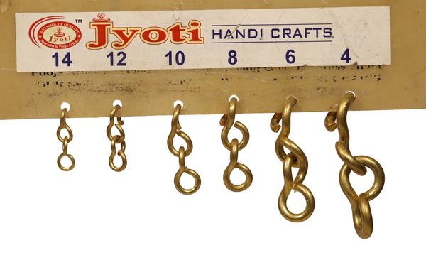 JLS Chain & Hooks Brass - Size-8, Chain-318