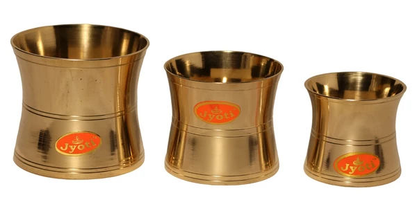 SAI Br Panch Patra Damru Sai-3 - Hight-2.8", size-3, Wirdth-3", Bpd3 P.Patra Sai-3-181, Weight-0.180gm