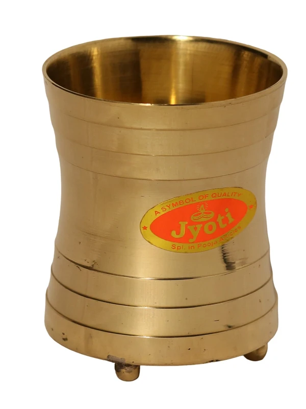 SAI Br Panch Patra (G) Sai-3 - Hight-3", size-3, Wirdth-3", Bp3 Salaidar (G) Sai-3-187, Weight-0.210gm