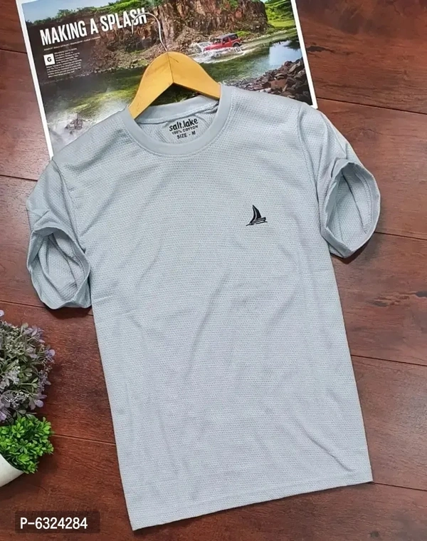 Stylish Popcorn 100% Cotton Blend Round Neck Tshirt