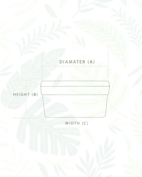 SET OF 2 ARTY RECTANGLE PLANTERS-11 In - Green & Mocca