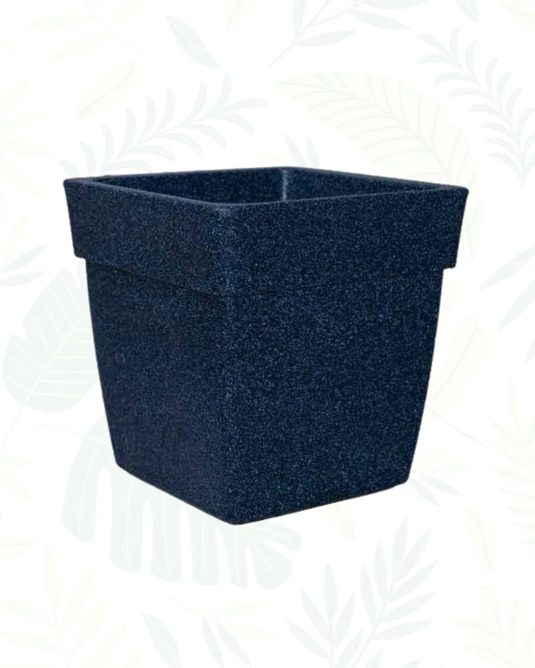 BARCA SQUARE PLANTERS 12 Inch - Midnight Stone