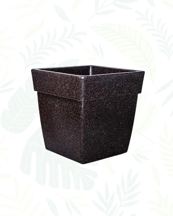 BARCA SQUARE PLANTERS 12 Inch - Brown Stone