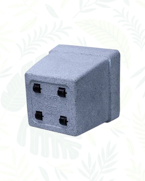 BARCA SQUARE PLANTERS 12 Inch - Natural Stone