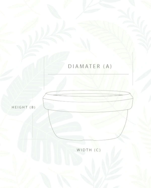 LOTUS BOWL PLANTERS - 24 Inch, Midnight Stone