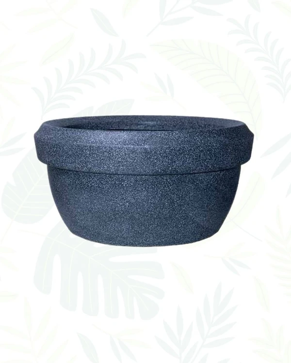 LOTUS BOWL PLANTERS - 24 Inch, Gray Stone