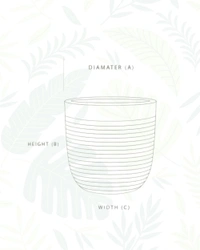 MILANO SHORT STONE FINISH PLANTER - 12 Inch, Cream Stone