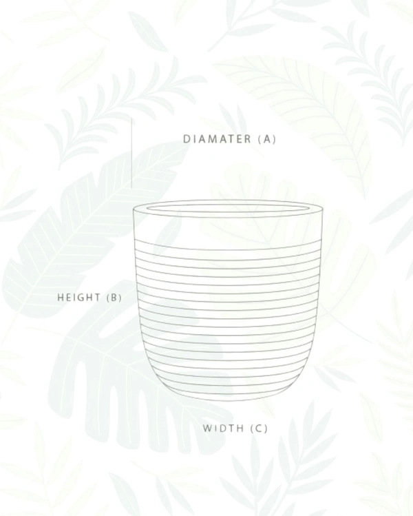 MILANO SHORT STONE FINISH PLANTER - 12 Inch, Cream Stone