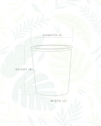 Set of 2  OSLO PLANTERS  - 4 Inch, Mocca