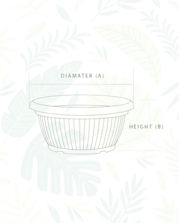 SET OF 2 BELLO BOWL PLANTER 12 In - 12 Inch, Teracotta