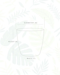 Set of 2 VALENCIA PLANTERS - 4 Inch, White